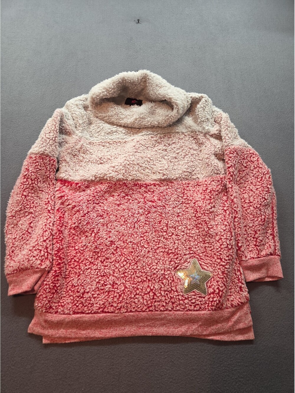 girl's turtle neck fleece sweater by Iz Girl size L(14)